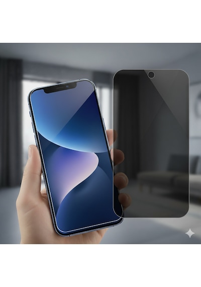 Apple iPhone 15 Pro Uyumlu Hayalet Cam Ekran Koruyucu Uygulamalı Aparatlı Esd Anti-statik Cam 9h Ultra