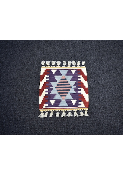 Zehra Abla Halı Yeni El Dokuma Kare Köşe Sandalye Minderi Pınarbaşı Kayseri Yün Kilim 7094 Çok Renkli Zehra Abla Halı Yeni El Dokuma Kare Köşe Sandalye Minderi Pınarbaşı Kayseri Yün Kilim 7094 Çok Renkli