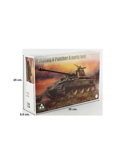 Takom 2175, 1/35 Pzkpfwg.v Panther A Orta Sınıf Erken-orta Dönem Tankı Plastik Maketi