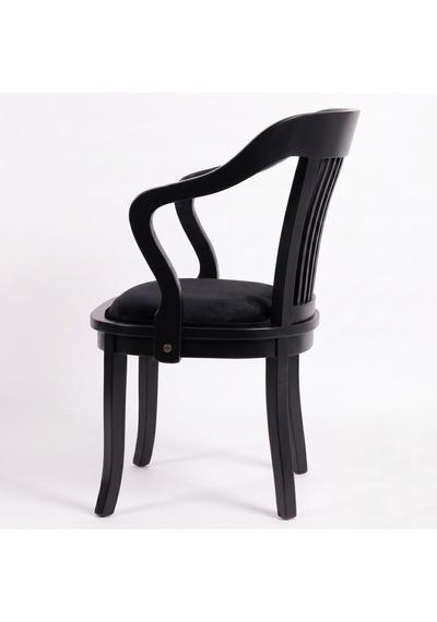 Throne Ahşap Yemek Sandalyesi Siyah