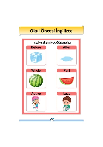 Okul Öncesi Ingilizce Eğitim Seti Pdf Kitap