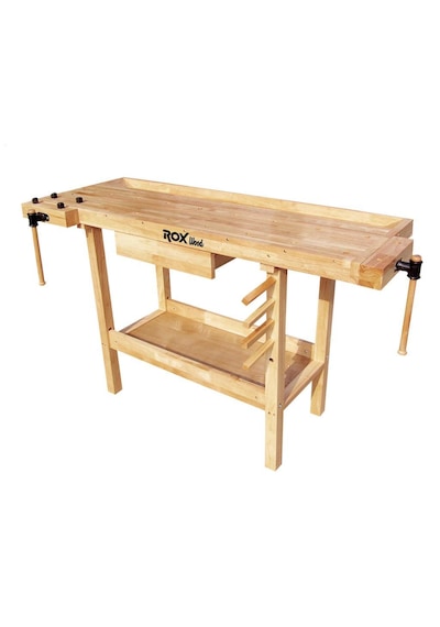 Rox Wood 0110 İki Mengeneli Hobi Ahşap Oyma Marangoz Çalışma Tezg