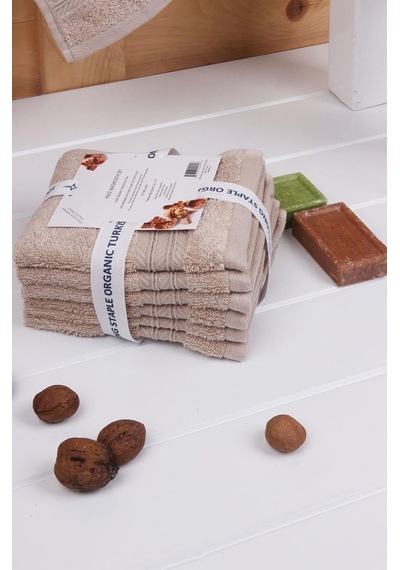 Baveno Indigo Ağacı Bitkisel Organik Boyama 6'lı 33x33 Havlu