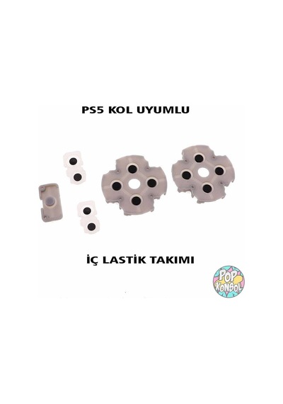 Ps5 V1 Kol İç Silikon Lastik Takımı Yedek Parça Playstation 5 Kol Versiyon 1 Ps5 Kol Tamiri Beyaz