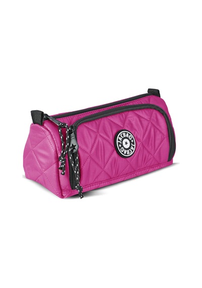 Jacbag Prime Xl Soft-çift Bölmeli Kapitone Kalemkutu Prime Xl Soft-pembe renkli
