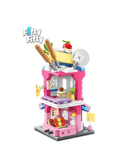 Keeppley City Corner/şehir Şekerli Milföy Mağazası 365 Parça Oyuncak Yapım Seti 28027