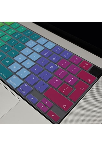 Macbook Uyumlu M1-m2-m3 Air Pro Klavye Koruyucu Uk-eu İngilizce Touchıd'li A2681 A3113 A2941 A3114 A2442 A2779 A2992 A2918 A