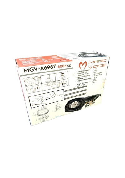 Magicvoice Mgv-A6987 600Watt Oval Oto Hoparlör