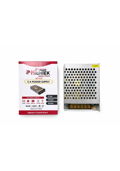 12v 5 Amper Metal Kasa Güç Kaynağı - Trafo - Adaptör