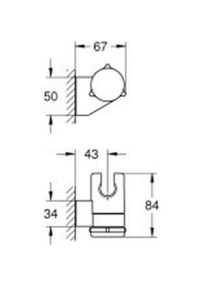 Grohe New Tempesta El Duşu Askısı - 27595001 Krom