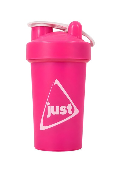 Just Shaker 550 Ml Ölçekli Ve Sızdırmaz Kapaklı Protein Shaker 2'li Set Pembe+mavi Pembe-mavi