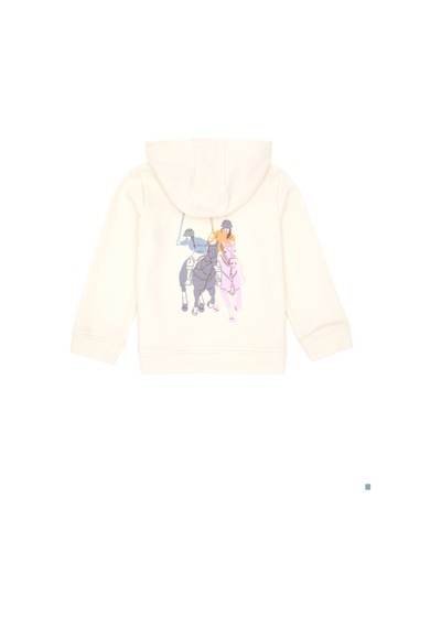 U.S. Polo Assn. Kız Çocuk Krem Kapüşonlu Sweatshirt 50290725-VR071 U.S. Polo Assn. Kız Çocuk Krem Kapüşonlu Sweatshirt 50290725-VR071