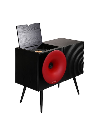 Fennessy Kresling İ7s Kırmızı Bluetooth Hoparlörlü 100w Hi-fi Pikap, Plakçalar