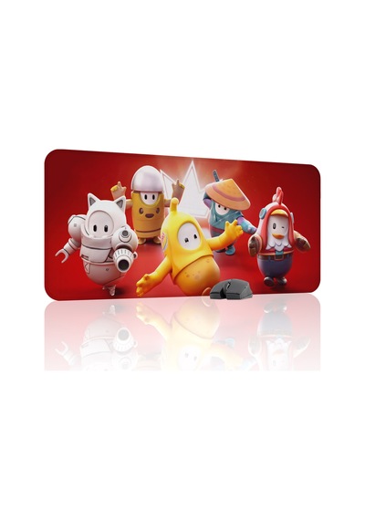 Fall Guys Kaymaz Dikişli Kauçuk Oyuncu Mousepad V5 - 90x40 Xxl Gaming Mouse Pad Fare Altlığı
