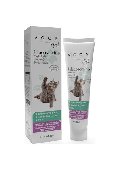 Voop Pet Glucosamine Paste Kediler İçin Eklem ve Kas Desteği 100 G