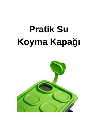 Buzluk Silikon Kapaklı Buzluk Pratik Buz Kalıbı Bas Parmak Silikon Buzdolabı Kalıbı Kapaklı Yapışmaz Diğer