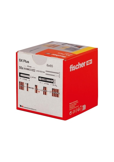 Fischer Sx Plus 8x65 Mm Plastik Genişlemeli Dübel