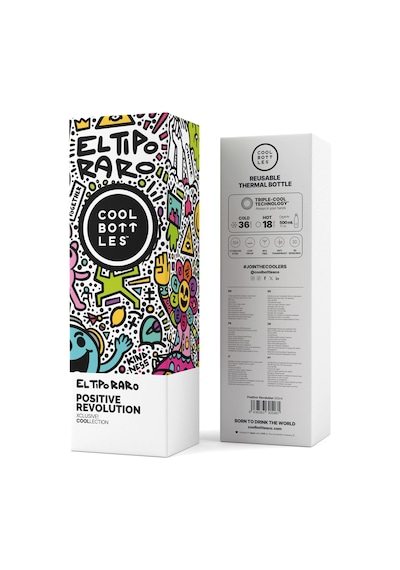 Cool Bottles The Bolttle Positive Revolution Termos Matara 500 Ml Çok Renkli