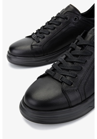 Valmenti Erkek Hakiki Deri Siyah Deri Sneakers & Spor Ayakkabı 298 2797-9697 Erk Ayk Y25 Sıyah Dr Siyah