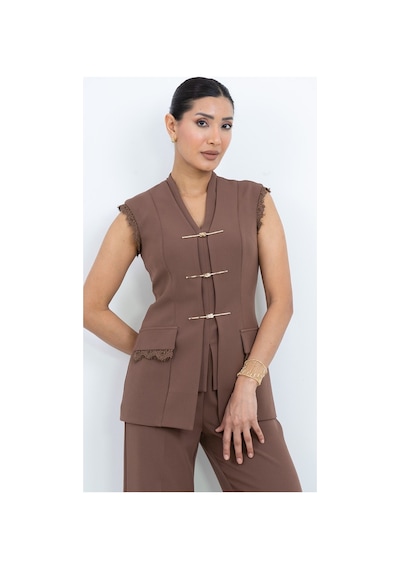 Dorne Moda Özel Seri Kruvaze Aksesuarlı Dantelli Abiye Pantolon Yelek Takım - Düğün - Mezuniyet - Ofis Şıklığı Kahverengi Kahverengi Dorne Moda Özel Seri Kruvaze Aksesuarlı Dantelli Abiye Pantolon Yelek Takım - Düğün - Mezuniyet - Ofis Şıklığı Kahverengi Kahverengi