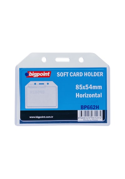 Bigpoint Kart Kabı Yatay Şeffaf 85x54mm X 10 Adet