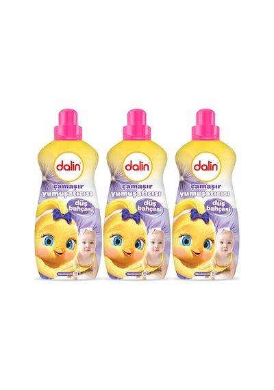 Dalin Çamaşır Yumuşatıcı Konsantre 1500ml Düş Bahçesi 3 Lü Set 3'lü Set