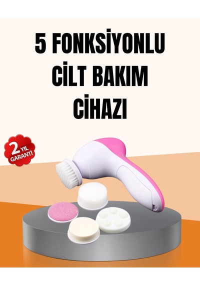 Mey İthalat Derin Temizleme Ve Masaj İçin 5 Başlıklı Yüz Cilt Bakım Aleti