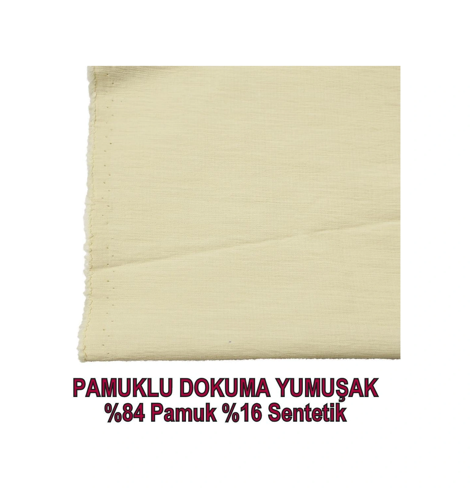 Pamuk Sentetik Dokuma Krem Renkte En 160 Cm X Boy 280 Cm -3880