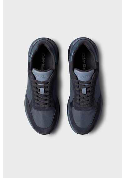 Calvin Klein Süet Detaylı Logolu Sneaker Ayakkabı Hm0hm023080g5 Erkek Ayakkabı Hm0hm02308 0g5 Lacivert-mavi