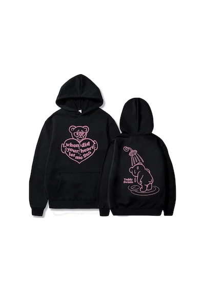 Tarzsokak Siyah Kalbin Ne Zaman Bana İzin Verdi Hoodies Teddy-swims Rapçi Grafik