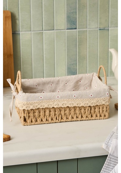 Emsan Daisy Ekmek Sepeti Vizon 25 Cm