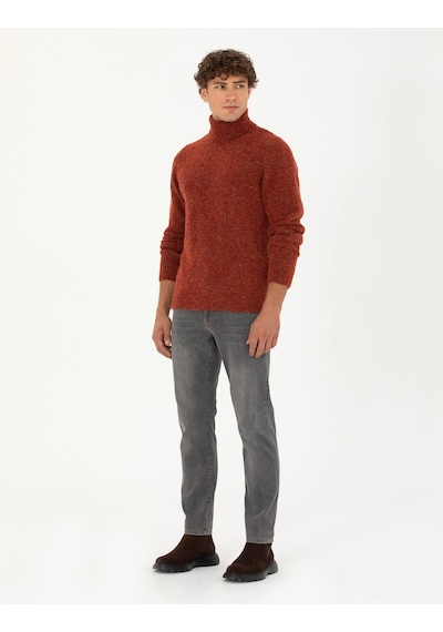 Pierre Cardin Erkek Kiremit Kazak /triko 50278103-vr031 Kiremit