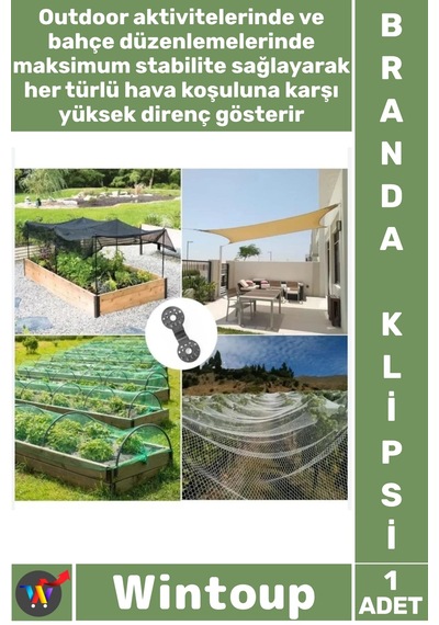 Branda Dayanıklı Plastik Sıkıştırma Aparatı Sabitleme Tutucu Outdoor Piknik Kamp Bahçe Gölgelik Bra