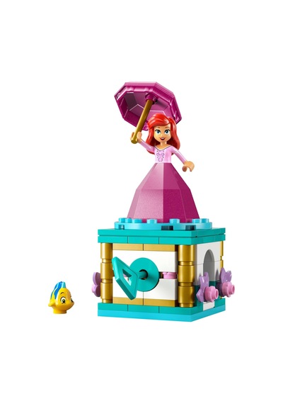 ǀ Disney Princess Dönen Ariel 43259-5 Yaş Ve Üzeri Prenses Seven Çocuklar İçin Mini Bebek Figürü İçeren Yaratıcı Oyuncak Yapım Seti, Doğum Günü Hediyesi 93 Parça