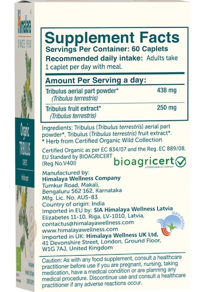 Himalaya Organic Tribulus 700 Mg 60 Tablet