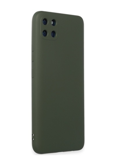 Realme C11 Uyumlu Kılıf Nano İçi Kadife Silikon - Koyu Yeşil