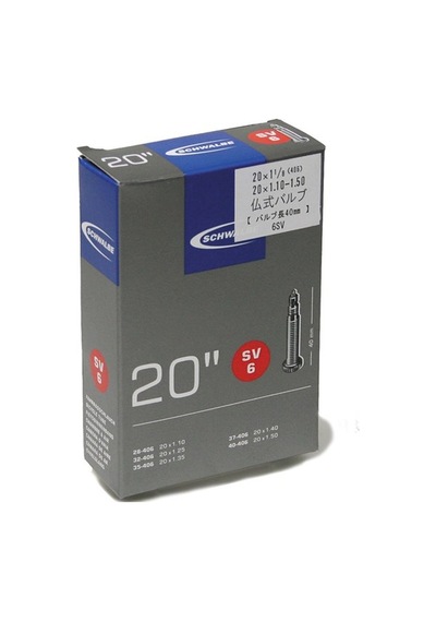 Schwalbe İnce Sibop İç Lastik Sv6 40mm 20x1.10/1.50