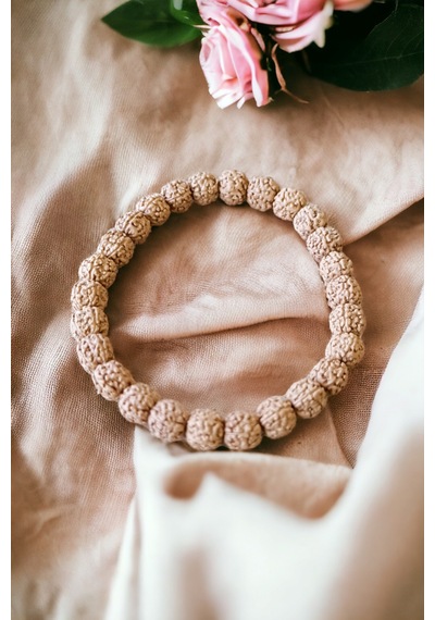Rudraksha Tohumu Bileklik 8mm Orijinal Doğal Hafif Bileklik Rudraksha Tohumu Asetat Kutu Asetat Kutu