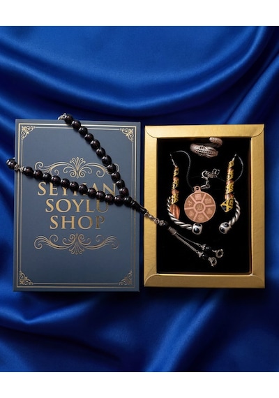 Special Seri Lüks Kitap Kutulu Bakır Takı Seti Ve Tesbih Kombini - Kolye Küpe Özel Tasarım Bileklik Yüzük 5 Parça Gösterişli Otantik Hediyelik - Doğum Günü Yıl Dönümü Sevgililer Günü Şık Hediye - S-00101 Special Seri Lüks Kitap Kutulu Bakır Takı Seti Ve Tesbih Kombini - Kolye Küpe Özel Tasarım Bileklik Yüzük 5 Parça Gösterişli Otantik Hediyelik - Doğum Günü Yıl Dönümü Sevgililer Günü Şık Hediye - S-00101
