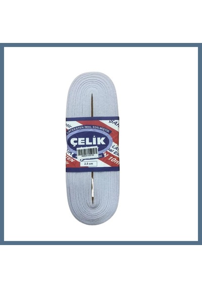 Buradabulabilirsin 10 M 2.5 Cm Beyaz Paça Lastiği Bbz