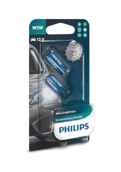 T10 W5w 12v X-tremevision Pro150 Plaka,park Tavan Ampülü, 2'li Paket