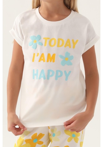 Roly Poly 3394 Garson Today Krem Kız Çocuk Pijama Takımı Krem
