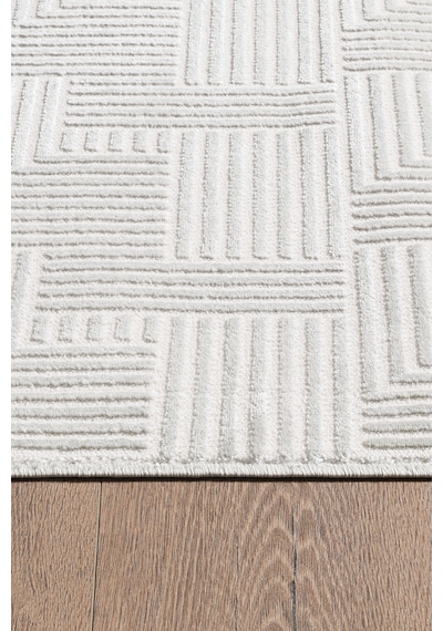 Mariesse Home Mono Kolekiyonu Modern Sık Dokuma Saçaklı Halı - Salon Oturma Odası Halısı Gri