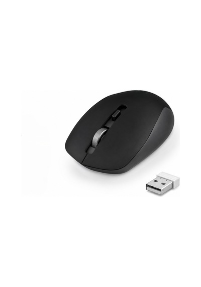 Büro Ev Ofis Bilgisayarı İçin Siyah 2.4ghz 1600dpı Plus Sessiz Kablosuz Mouse Diğer