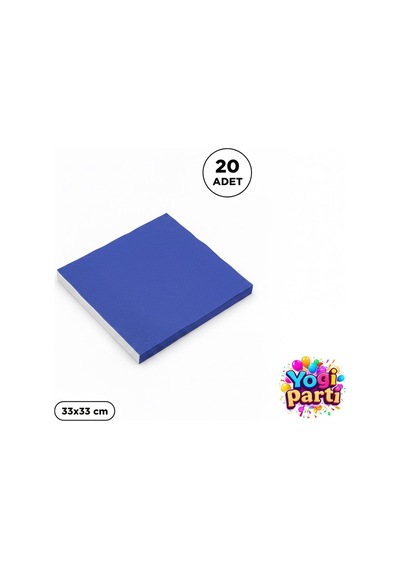 Lacivert Peçete 20 Adet 33x33 Cm Parti Malzemeleri Lacivert Tüm Yaşlar