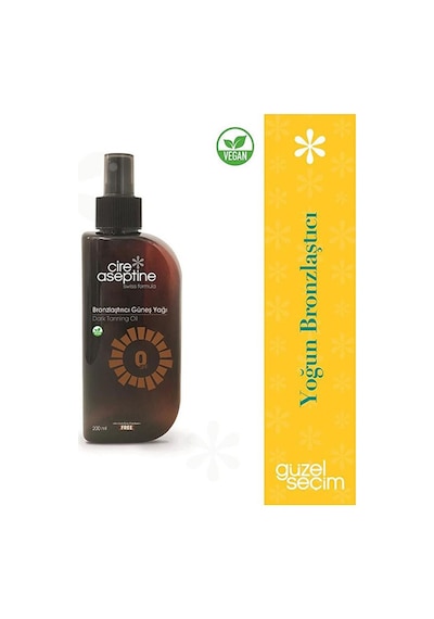 Cire Aseptine Bronzlaştırıcı Güneş Yağı 2 x 200 ML