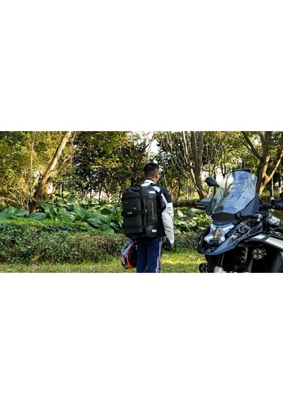 Cokima Explorer Su Geçirmez Motosiklet Arka Çanta 48l Sırt Çantasına Dönüşebilir Siyah