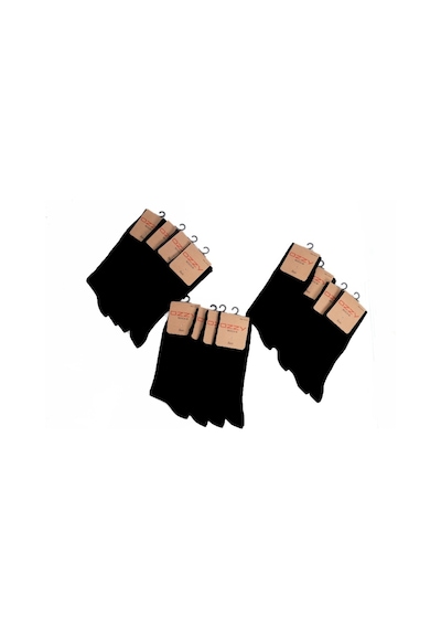 Ozzy Socks 12'li Viskon Dikişsiz Erkek Soket Çorap Siyah