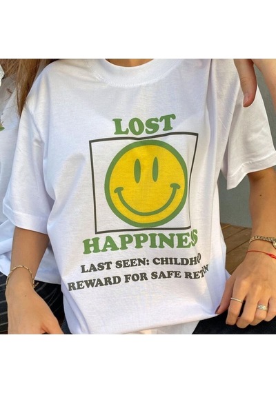 Kalic Studio Lost Happines - T-shirt Beyaz