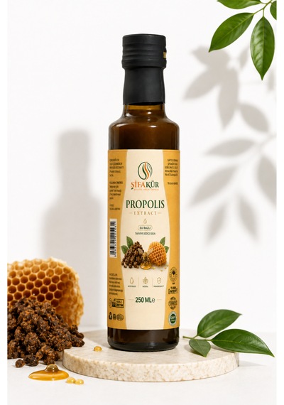 Propolis Ekstraktı 250 ml Su Bazlı Suda Çözünebilir Sıvı Propolis